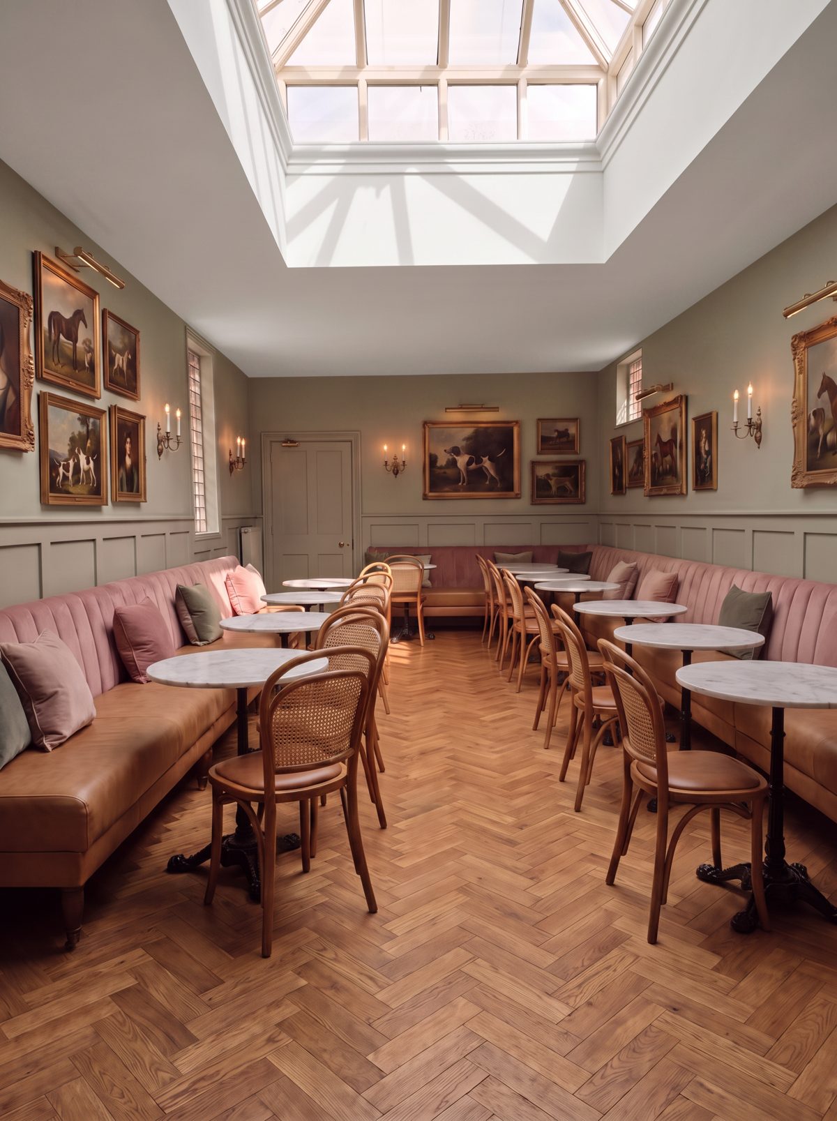 Concept render of the dining room under the skylight