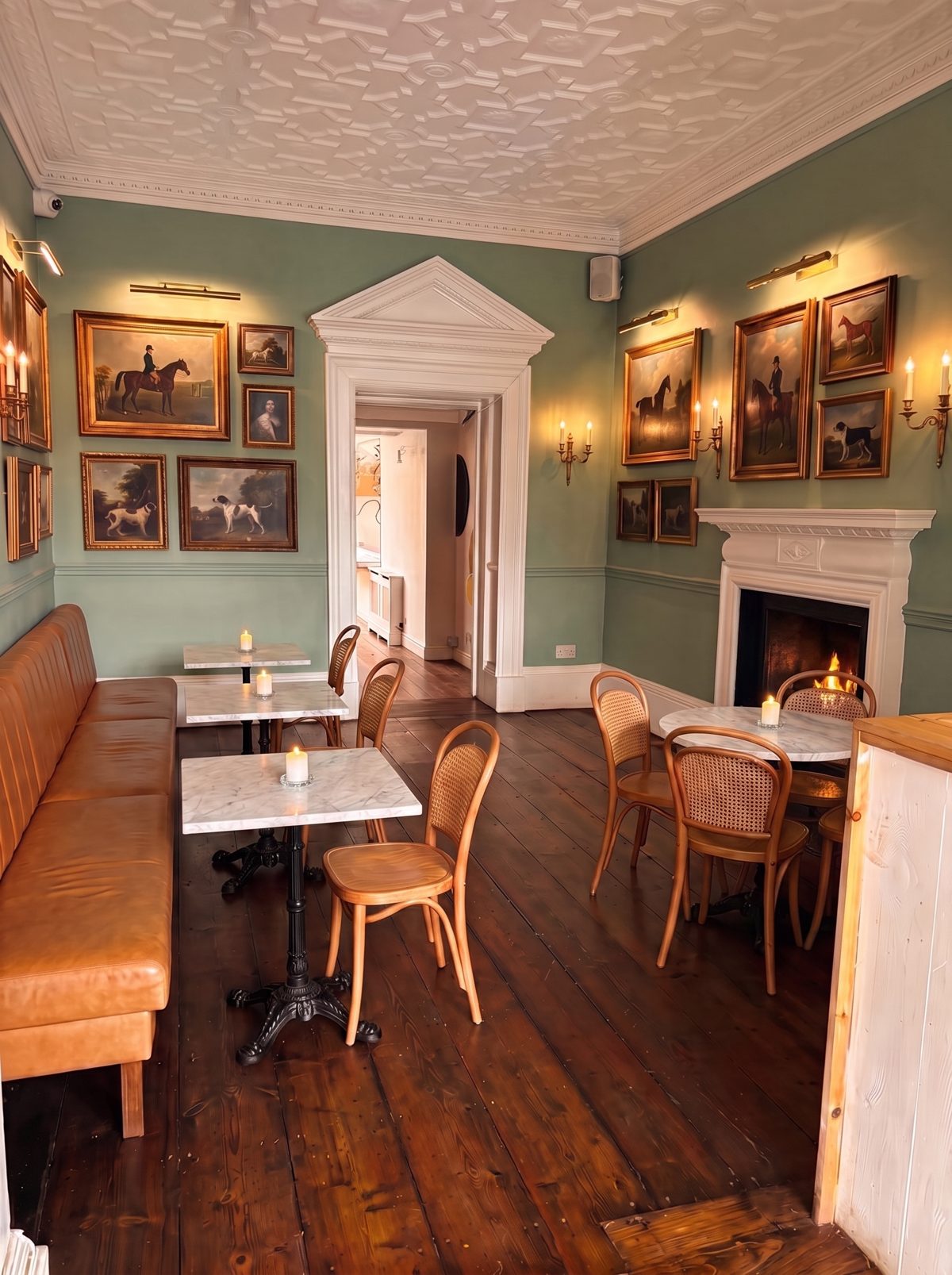 Concept render of the fireside room